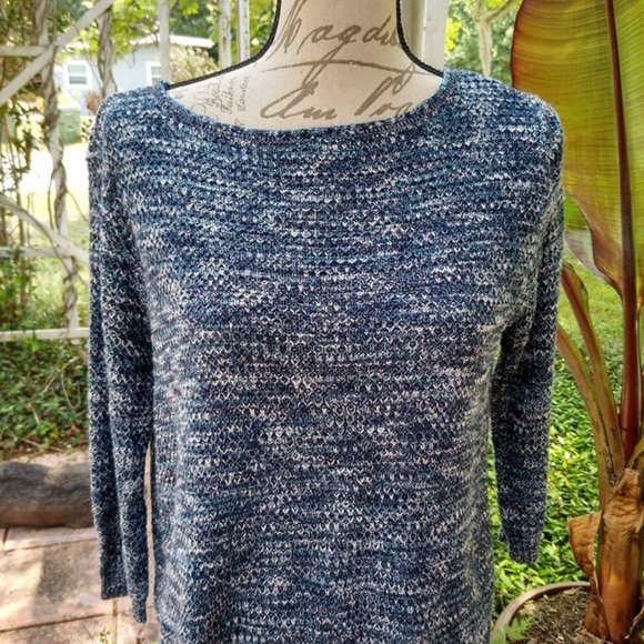 Christopher & Banks Sweaters - Christopher Banks Petite Med Sweater Blue/ Multi
